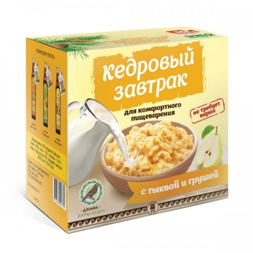 Купить Завтрак кедровый для комфортного пищеварения с тыквой и грушей  г. Иркутск  